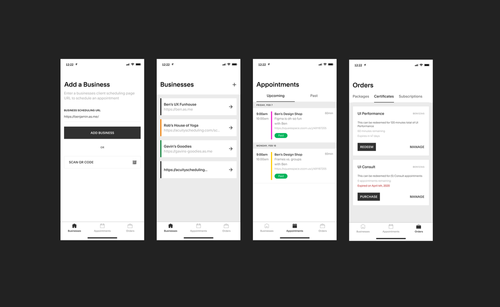 Client Scheduling Mobile App