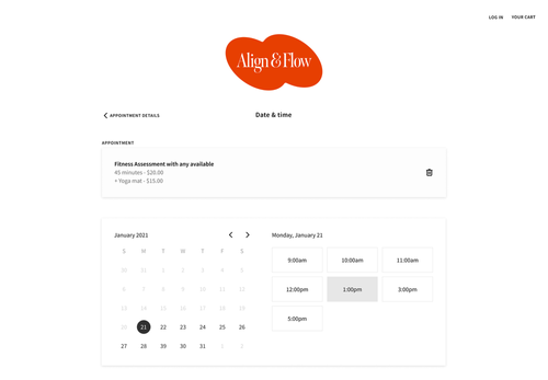 Scheduling Cart 