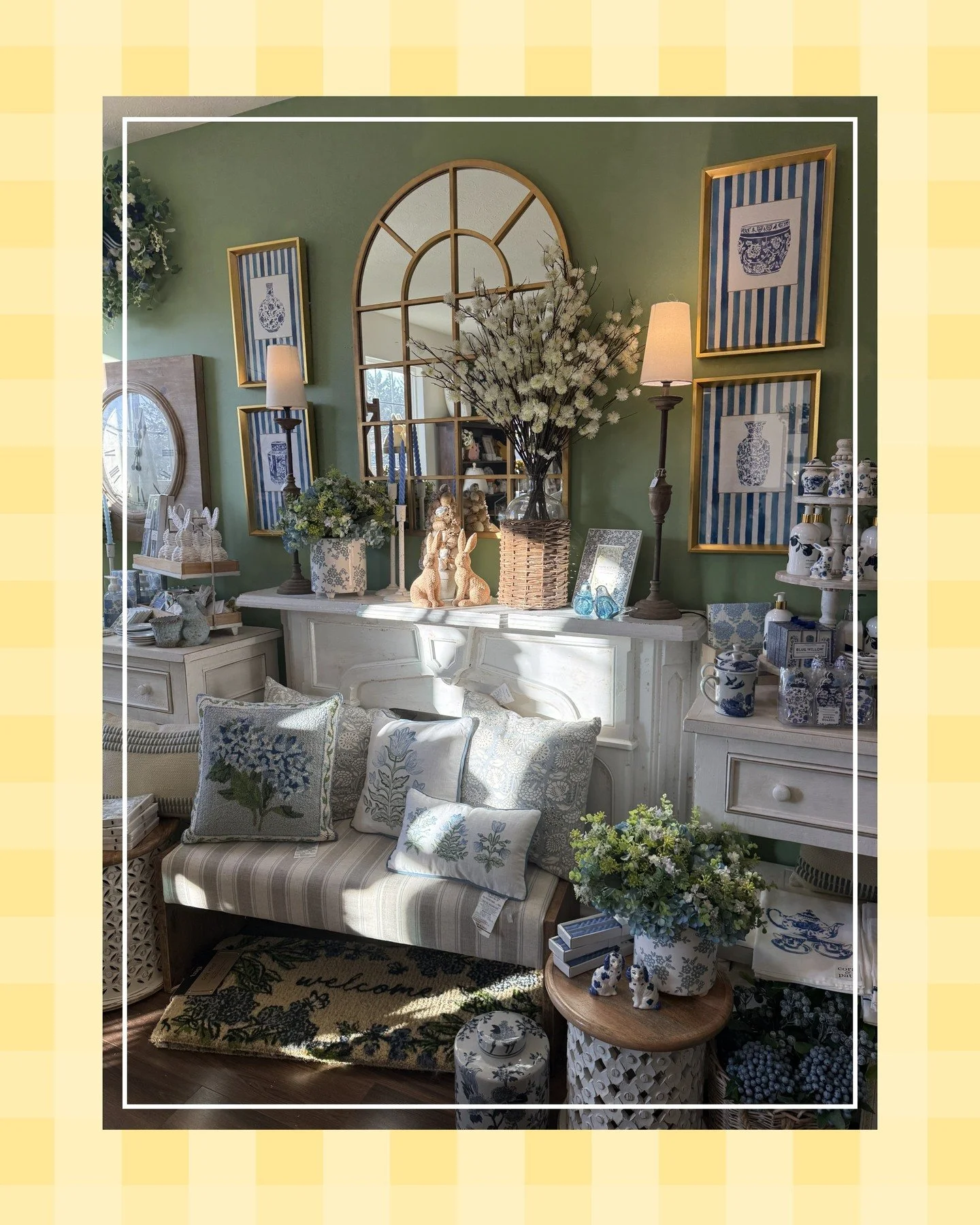 Spring finds + Easter favorites are here 🐣💛

Stop by for fresh pieces, gifts, and seasonal decor

Open daily 10am&ndash;5pm