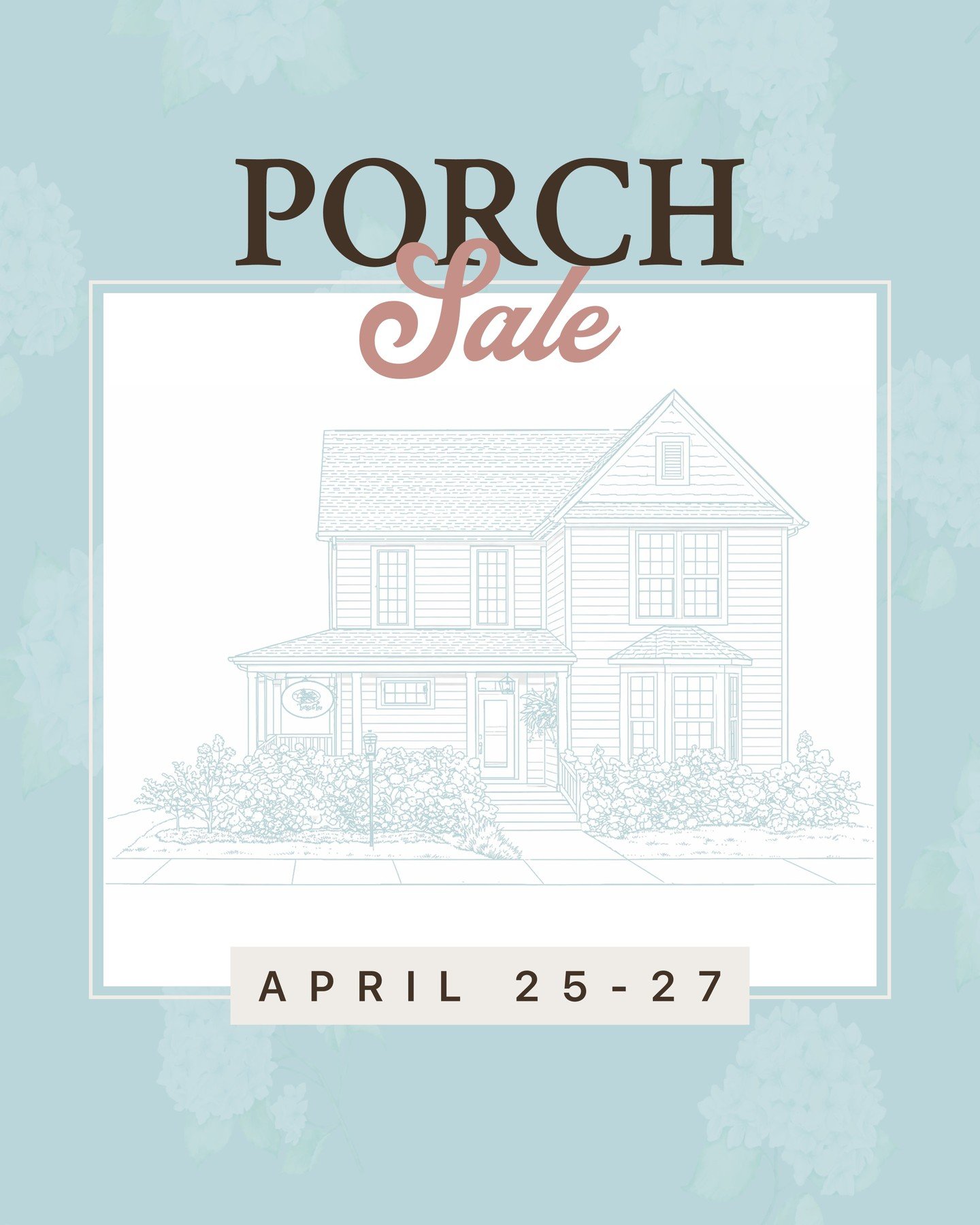 Our Annual Porch Sale is coming back April 25&ndash;27

✨ Up to 75% off porch items
✨ 25% off everything in store

Start your list&hellip; this is our biggest sale of the year 💐