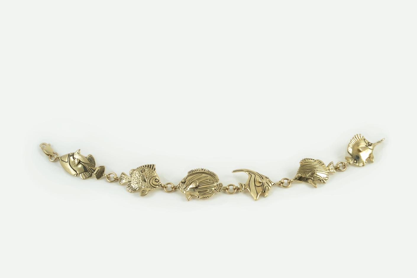 18K Tropica Fish Bracelet flat.jpg