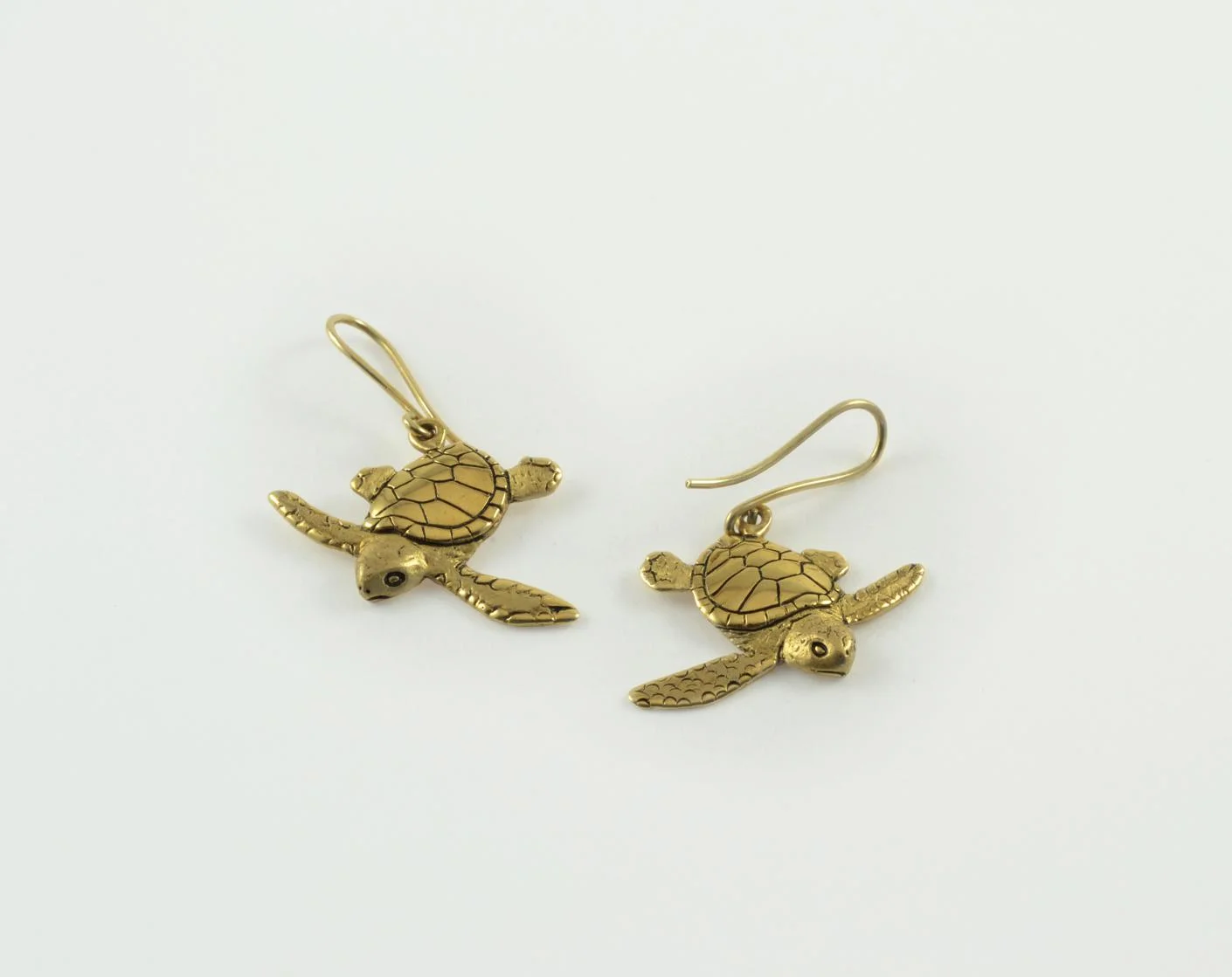 Gold Turtle Earrings 14k.jpg