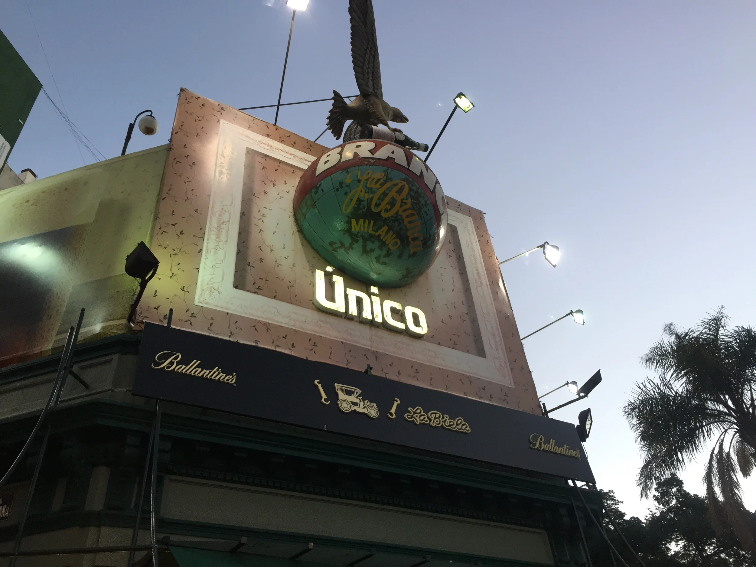 One of the most famous cafes in Recoleta; its car and airplane themed. I'm going back here today. or at the very least when I am back in Buenos Aires 