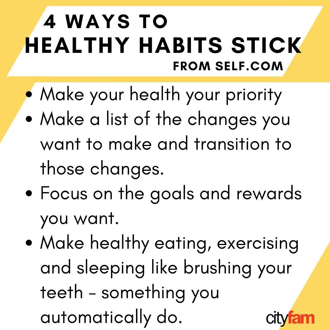 Have trouble making healthy habits last longer than a week? Here's some advice from SELF.com! #healthyhabits #motivation #personaldevelopment #beyourbestyou #cityfam