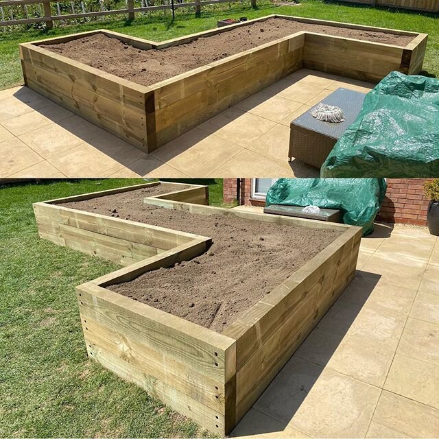 Transformation Tuesday. Building this raised planter for a customer in the Cotswold. Providing an elevated planting space, which can be used for growing veggies or planting. If you would like us to build one of these for you then please get in touch.