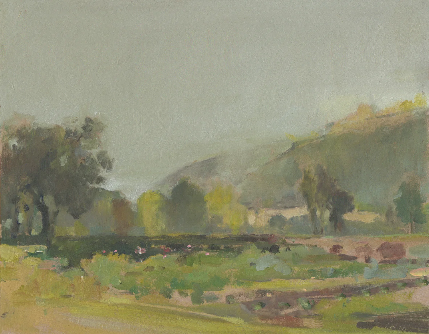 Midland: Ben's Garden oil on panel 8x10"