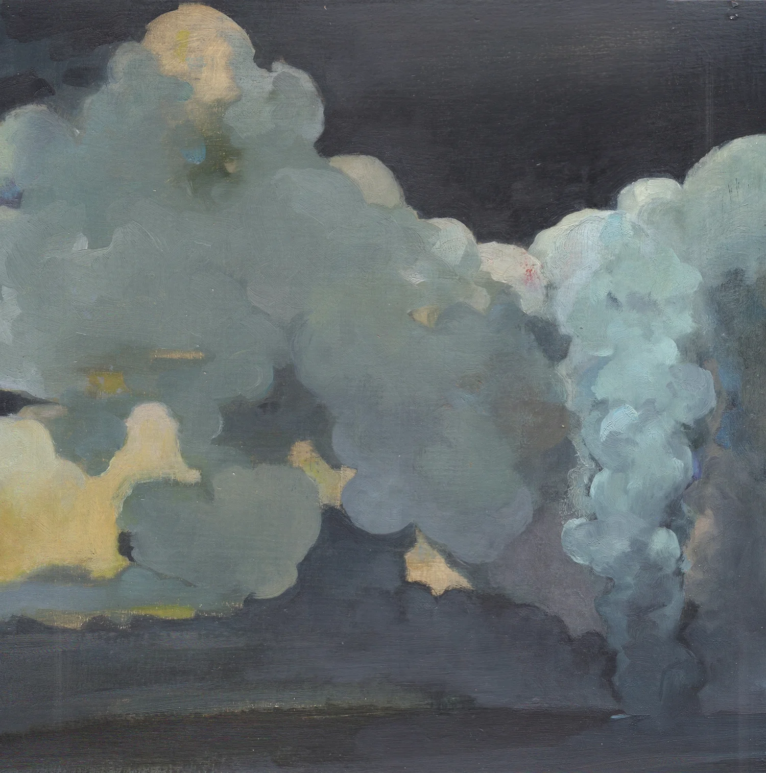 Double Point 12x12" oil on panel
