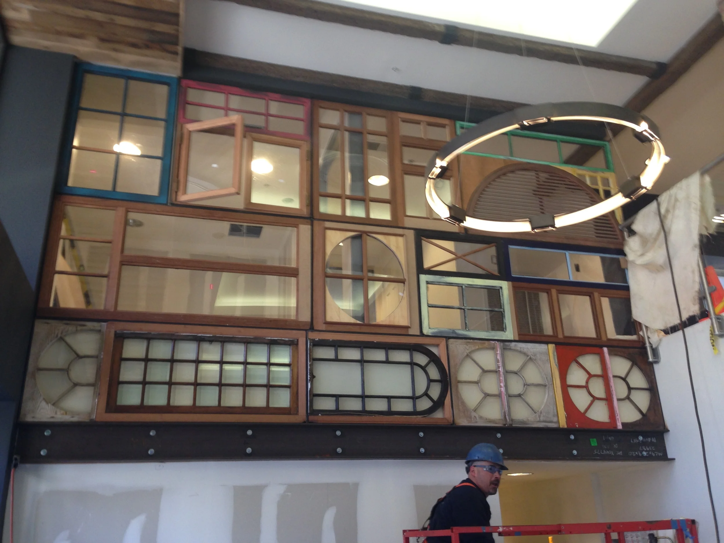  A wall we put together for the atrium of an apartment complex 