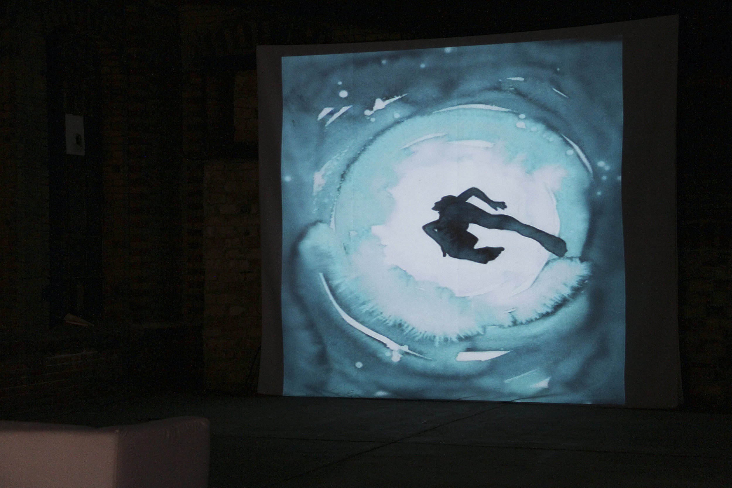  Out Loud Video-animation projection at Out Loud, Kunsthalle HB55, Berlin, 2013 