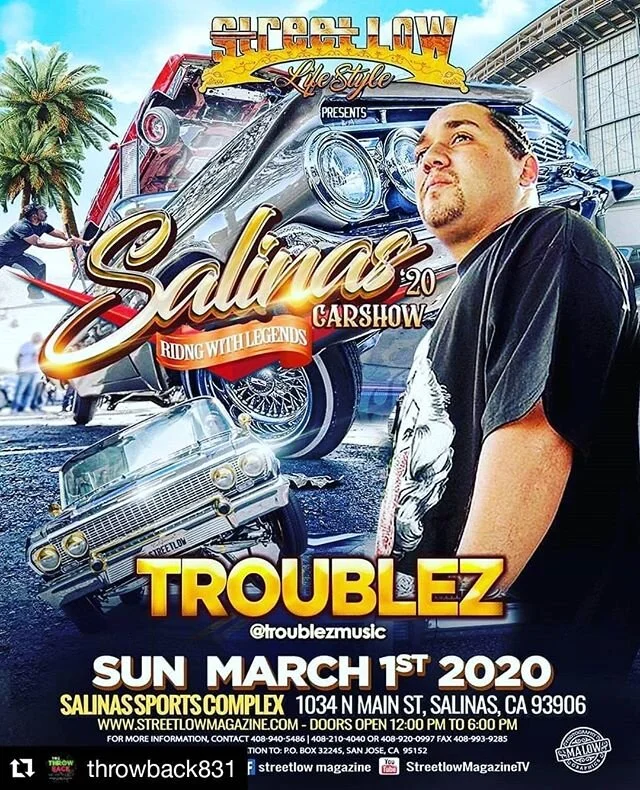 🔥 Listen to the @throwback831 #Radio this Thursday from 8-10p for your shot at 4 tickets to @streetlow_magazine #Carshow this Sunday In #Salinas on 90.9 FM &amp; 104.1 FM #Hollister, #Gilroy #Montery #SantaCruz