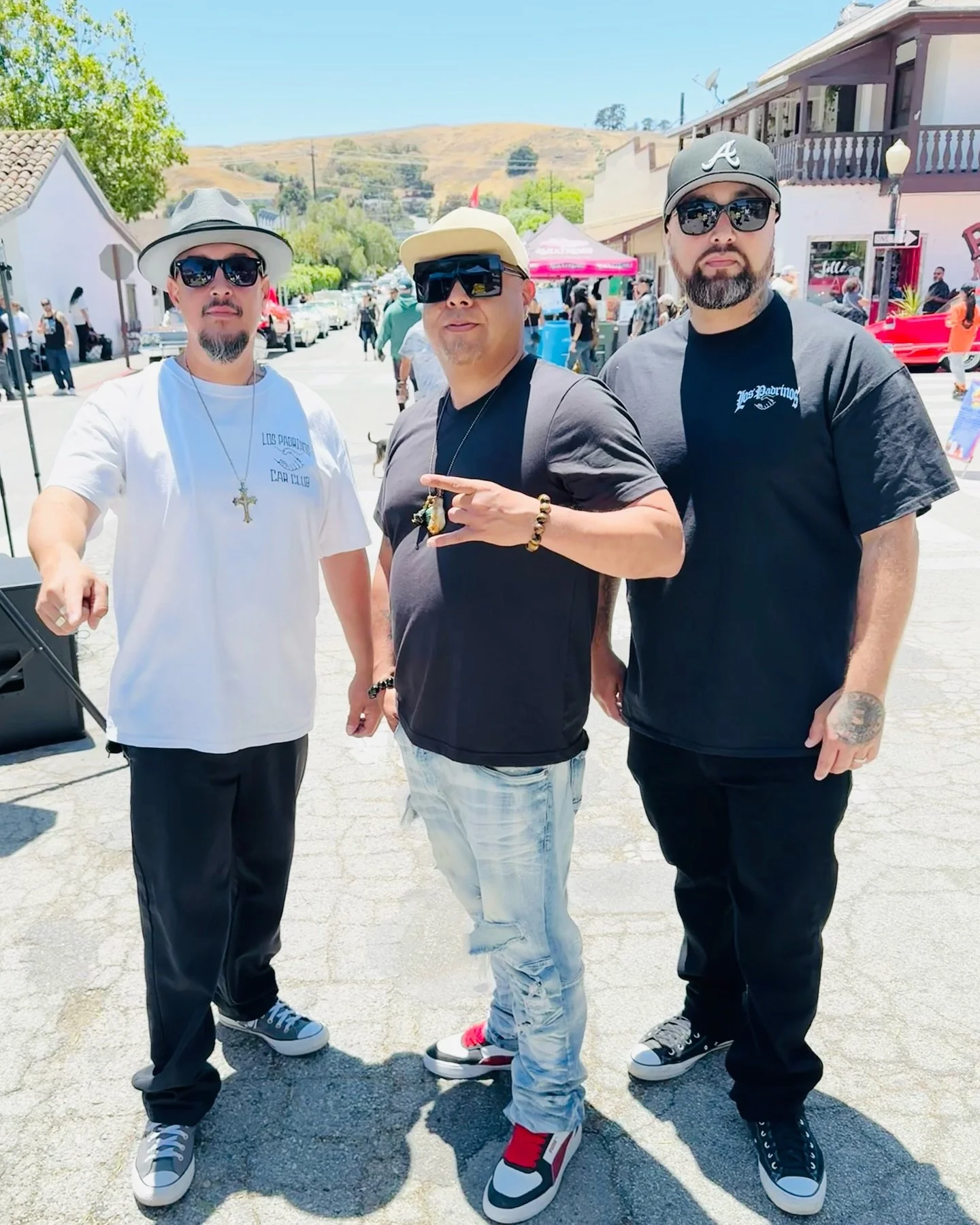 Rocking the OG streets of San Juan Bautista with @scoobyvaldez83 &amp; @amen_hoggtv at the 18th Annual Los Padrinos Car Show! In loving memory of the founder my uncle Pete Duarte! It was a beautiful day! 🙏❤️&zwj;🔥🌎 #NorCal