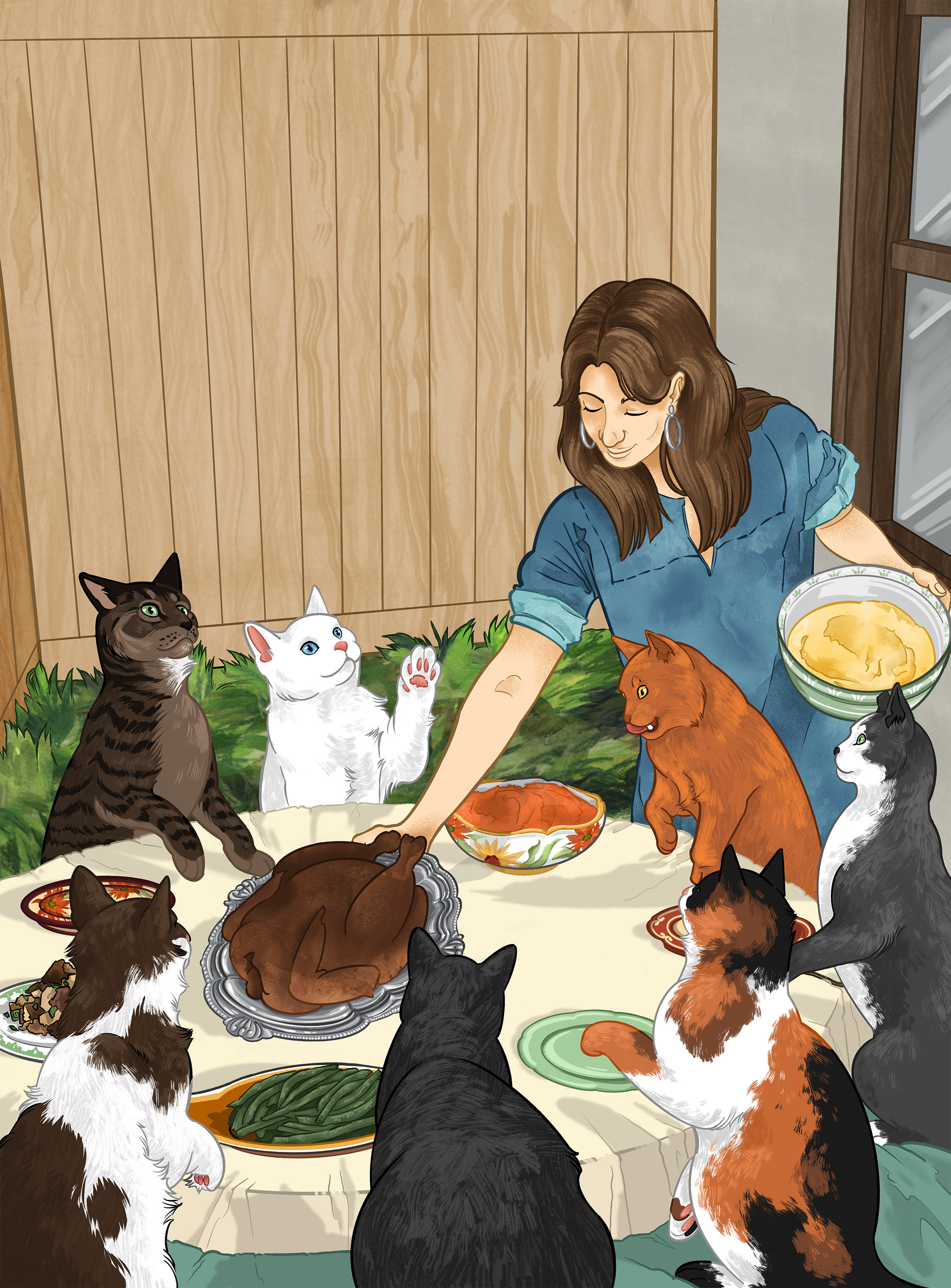 Thanksgiving Dinner for Cats