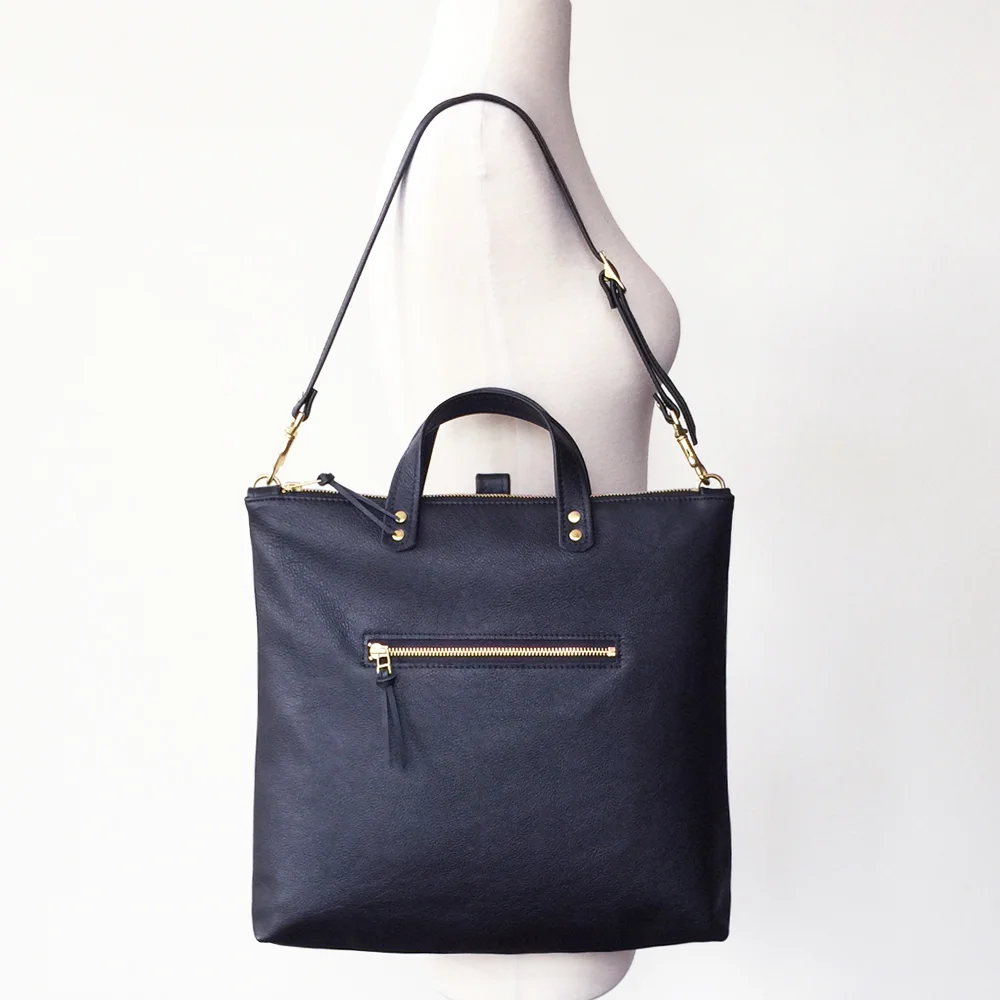 Black Convertible Backpack Shoulder Side View.jpg