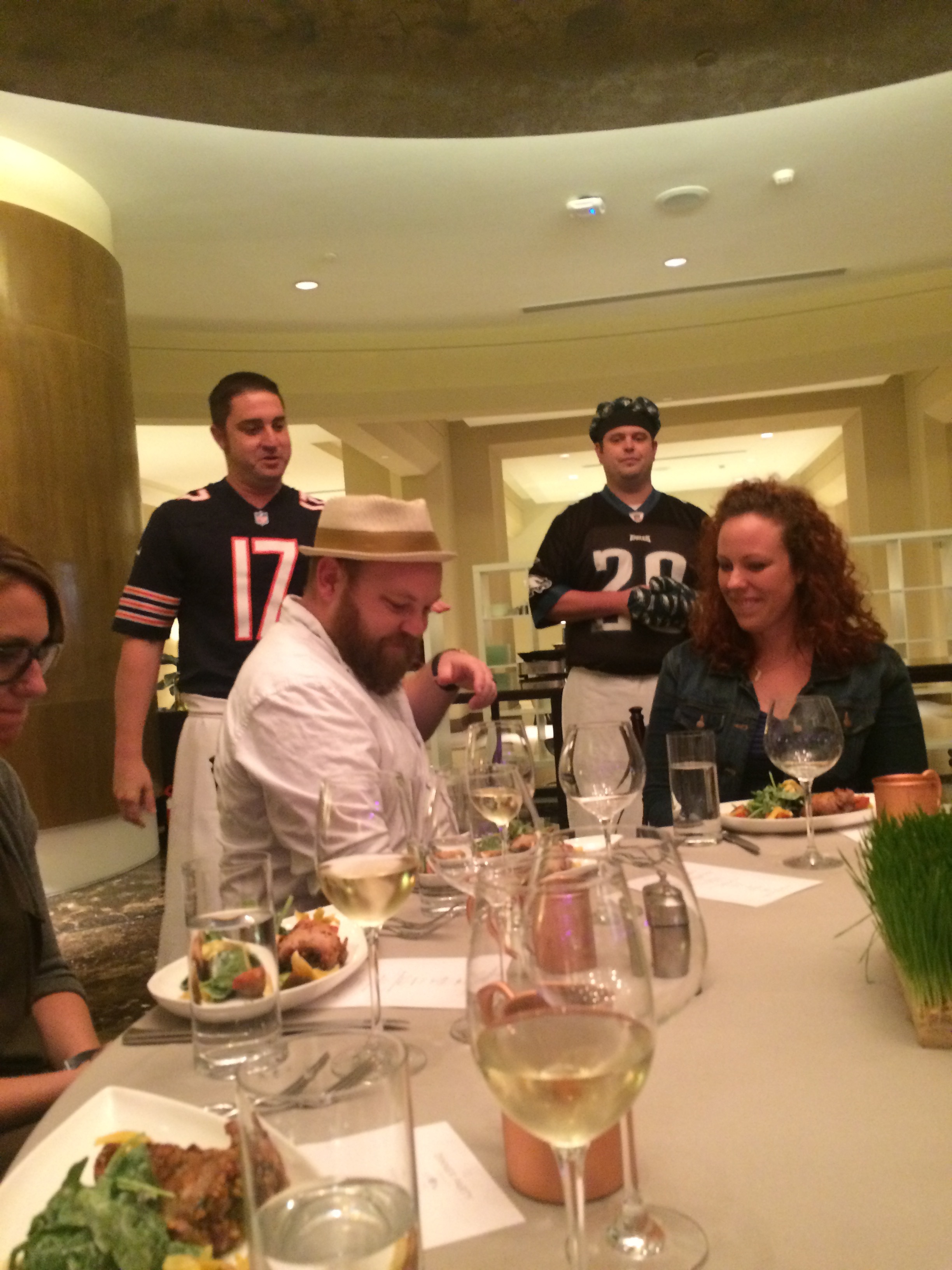 Chefs Will & Jared sharing w us about the Menu for the Evening.