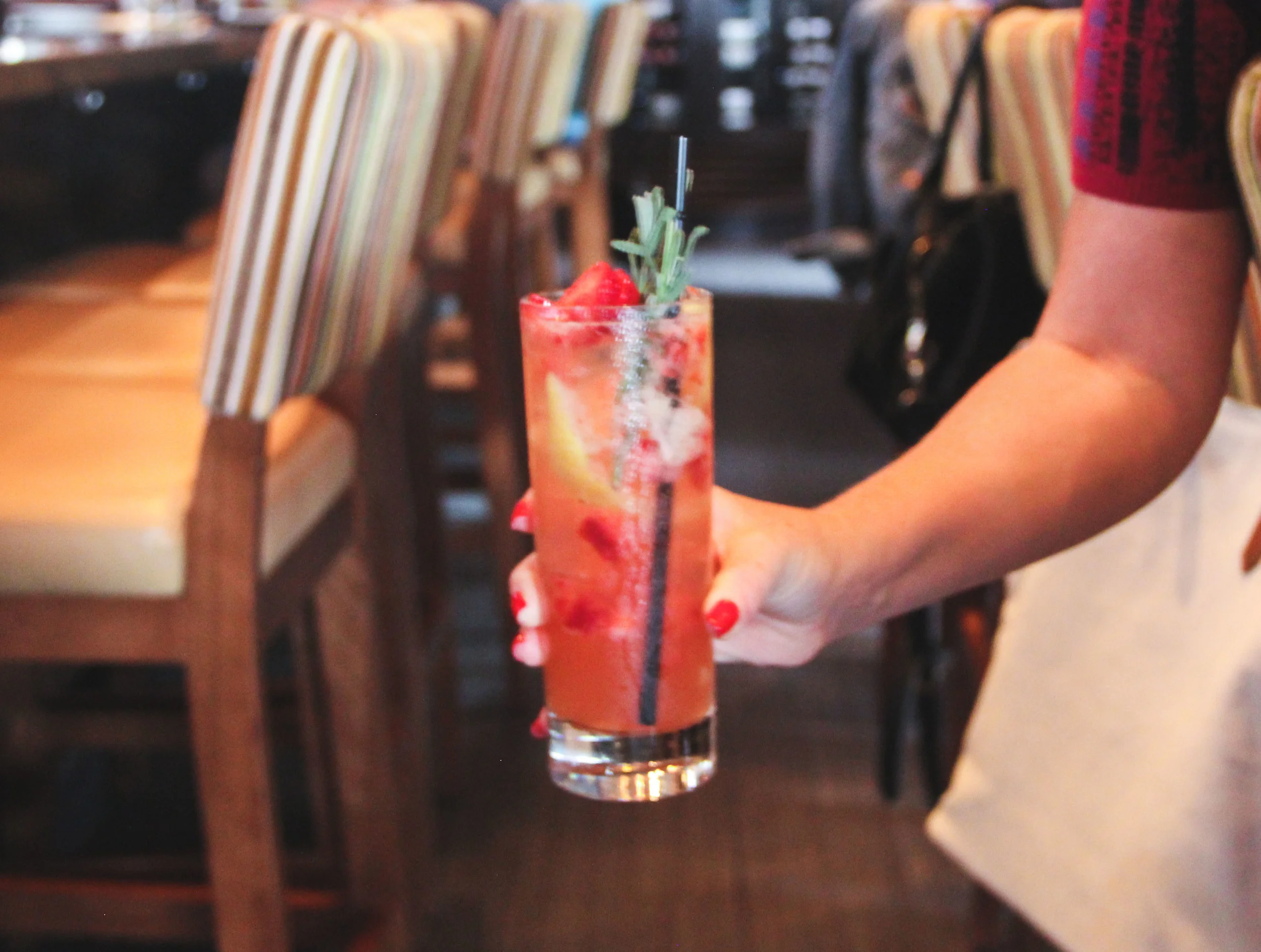 Lavender Strawberry Collins did not disappoint.