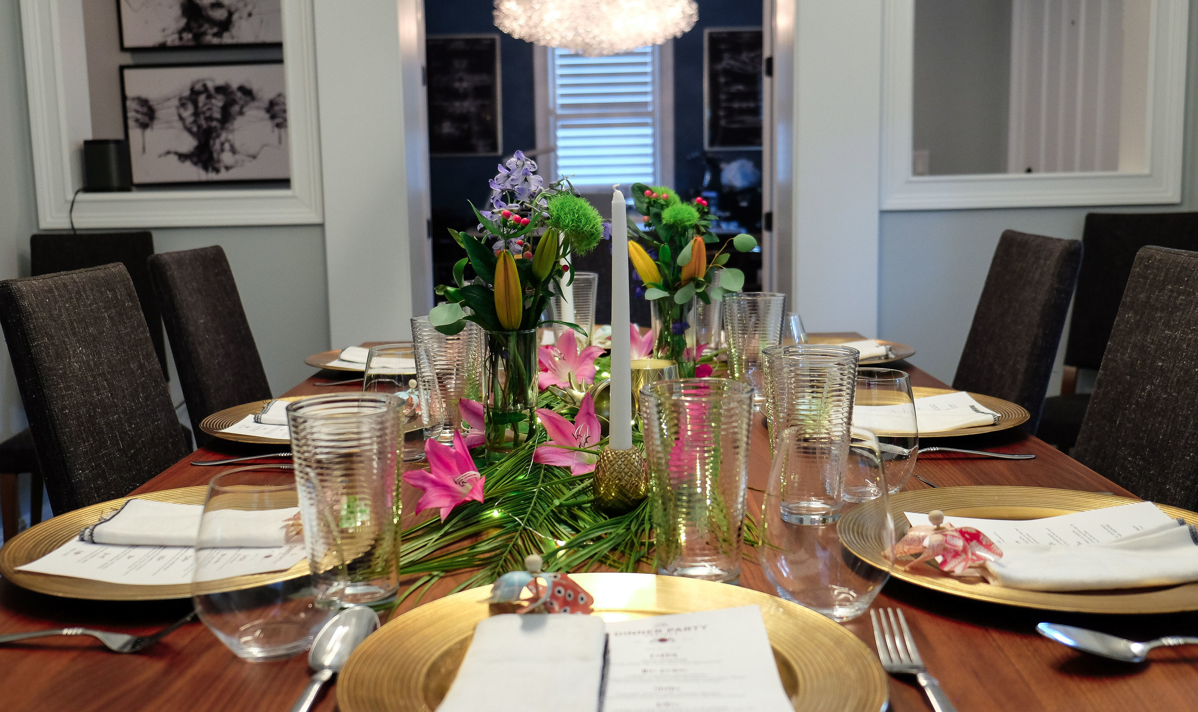 Florida inspired tablescape designed by Anna LaBeau.