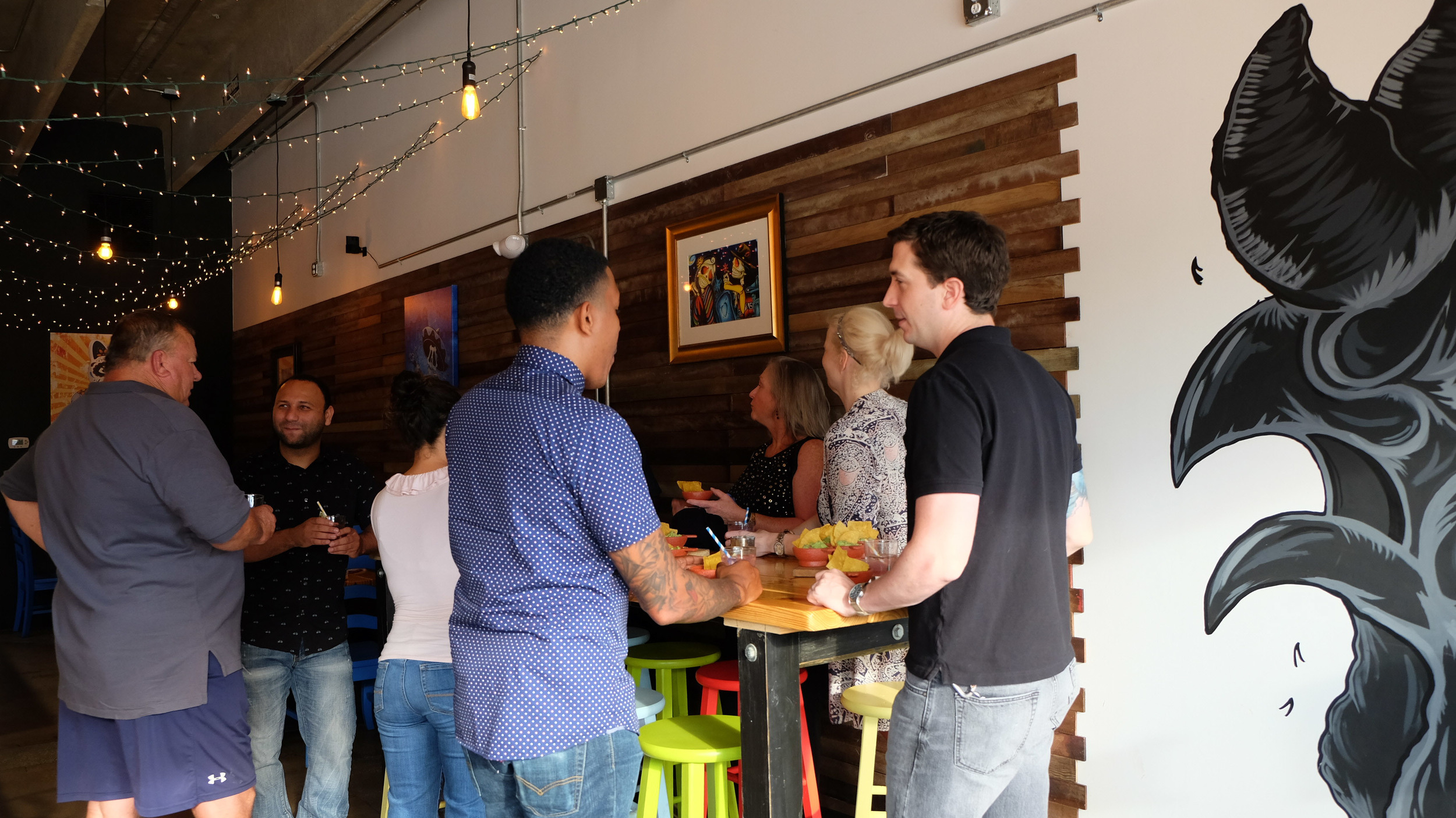 Cocktail hour at Black Rooster