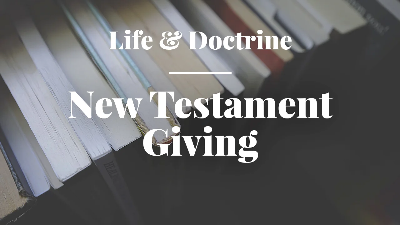 New Testament Giving