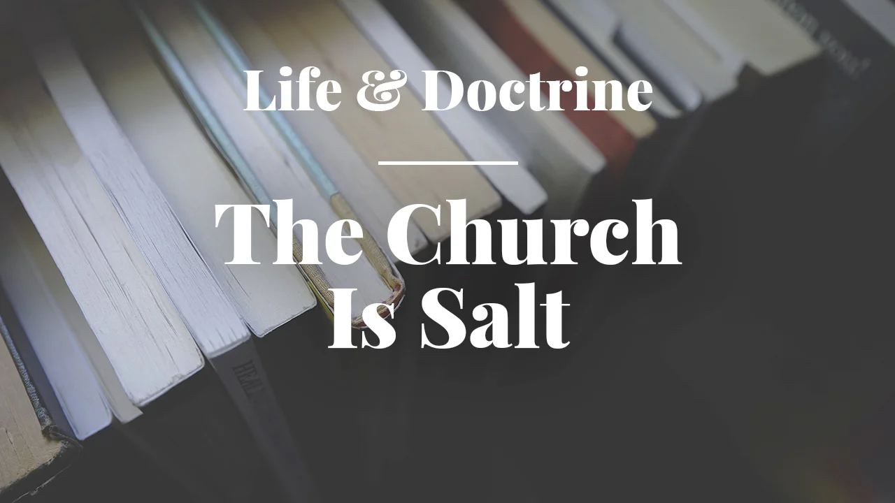 The Church Is Salt