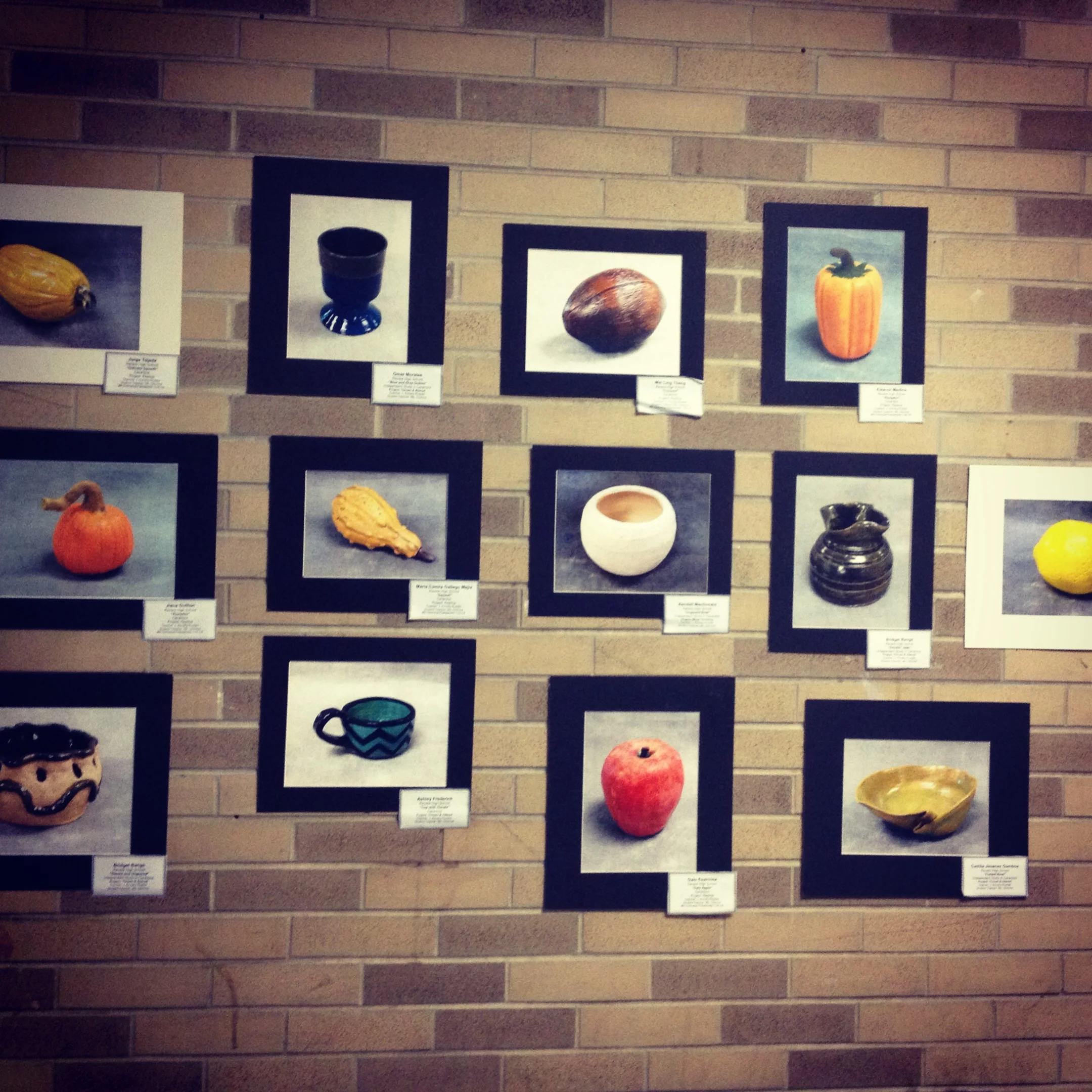 Display of ceramics work