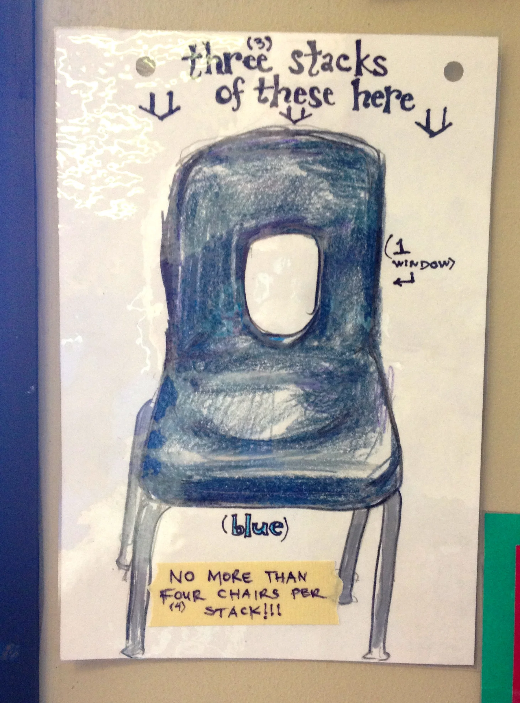 Stack those chairs right!