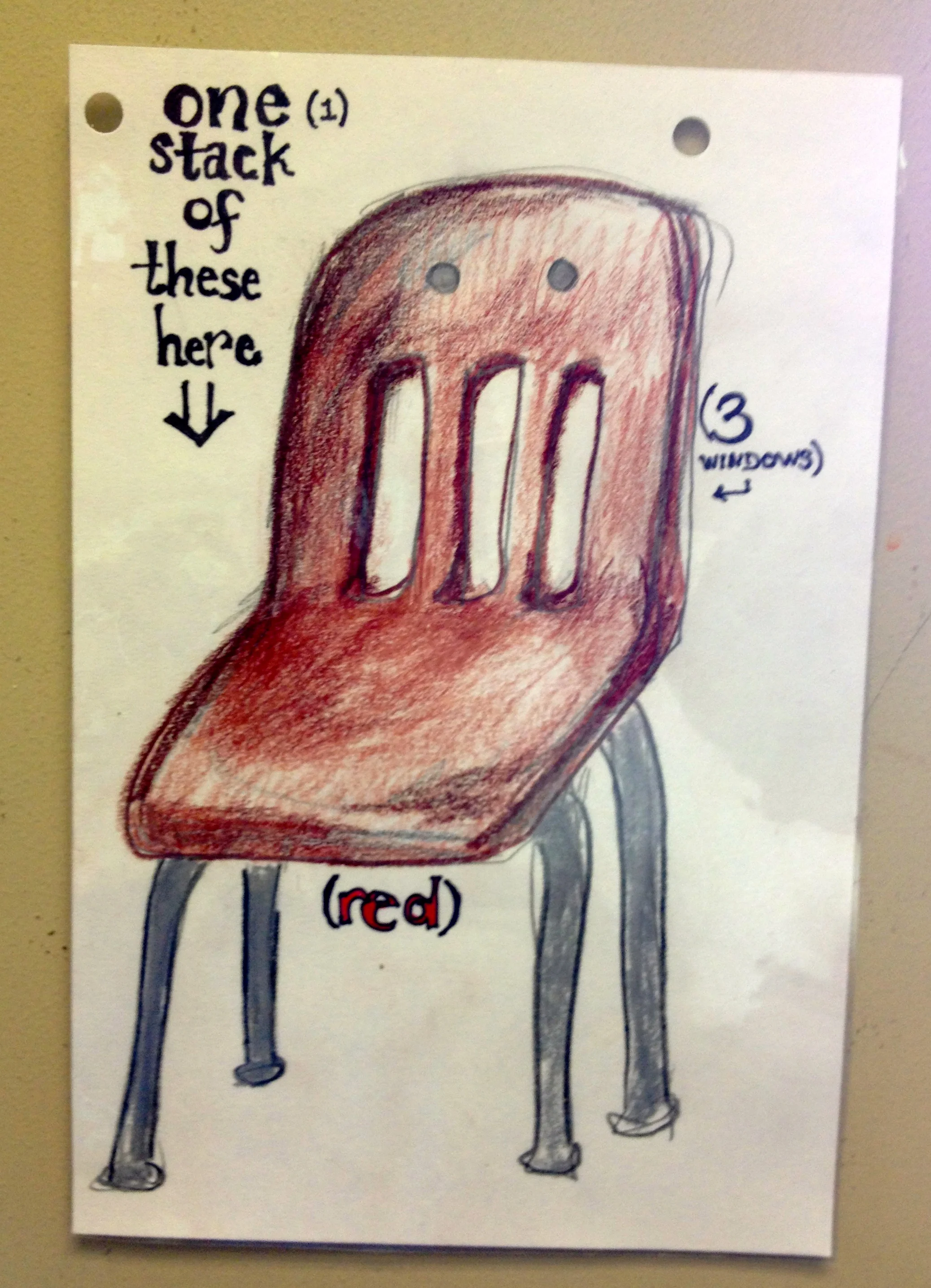 Stack those chairs right!