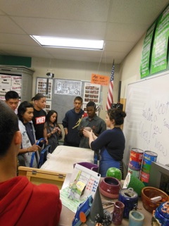 Demonstrating the slab roller