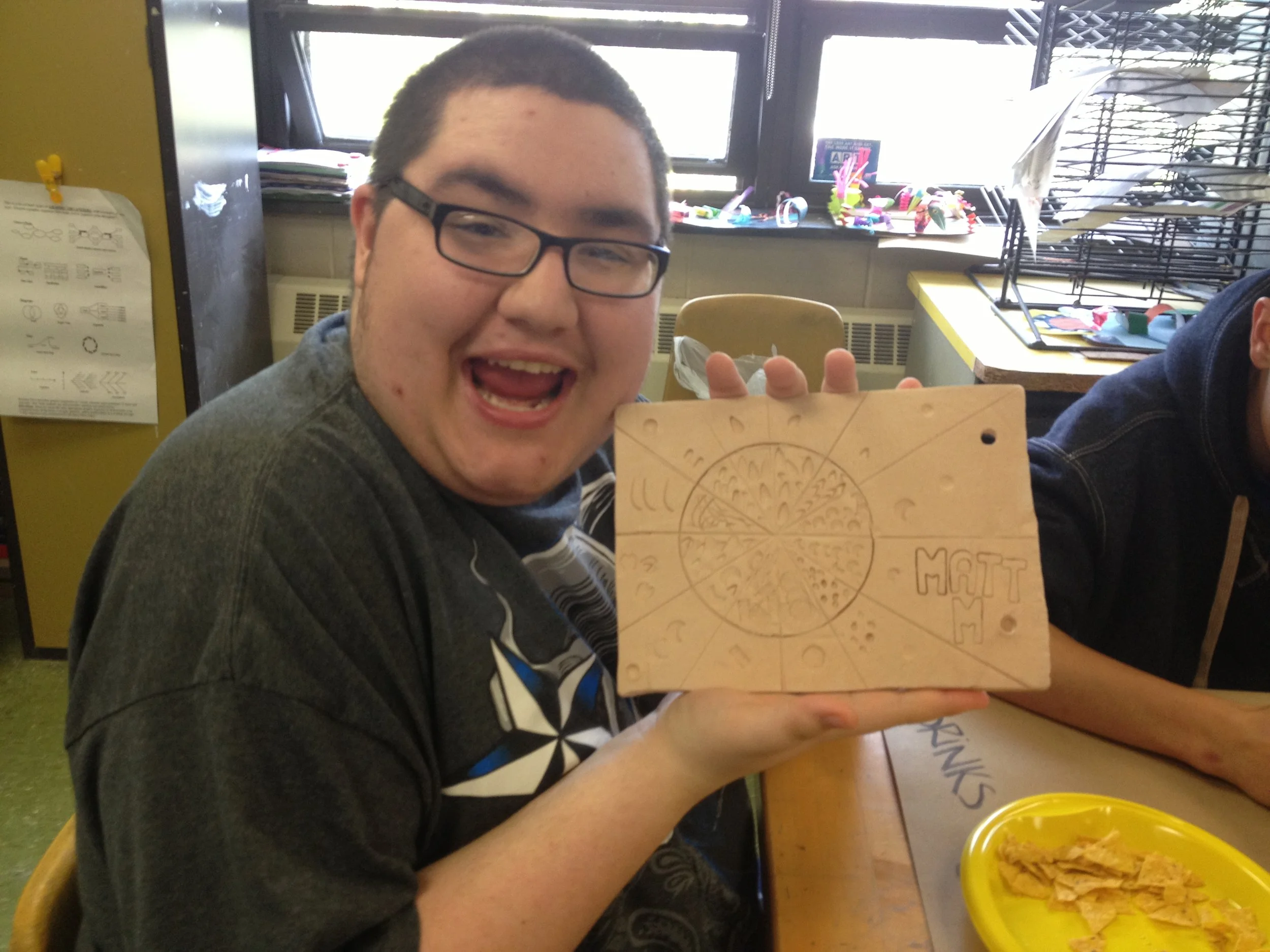 Clay slab color wheel