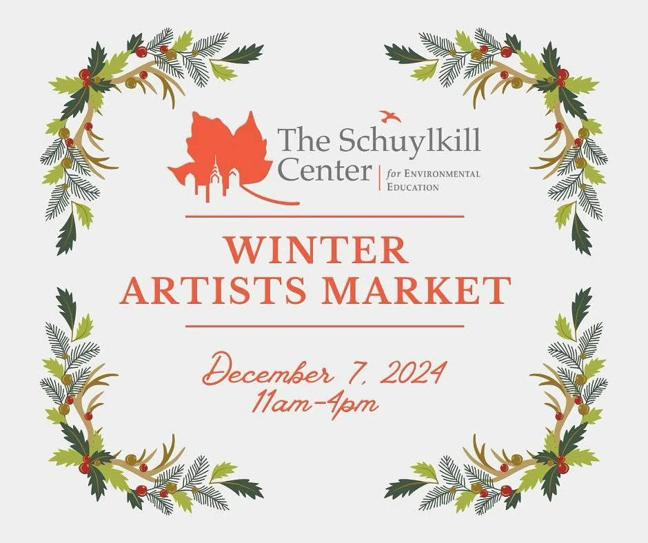 Come visit me at the Schuylkill Center for Environmental Education this coming Saturday December 7, for their holiday market! We&rsquo;ll be there from 11-4 PM 🎁🎁🎄🎄