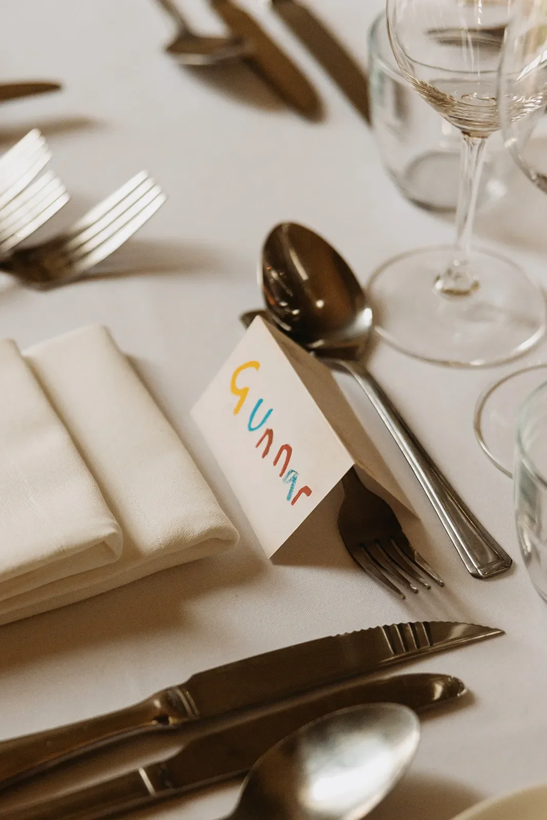 Placements by Jonny Gent introduced colour and whimsy to the table.jpg.webp