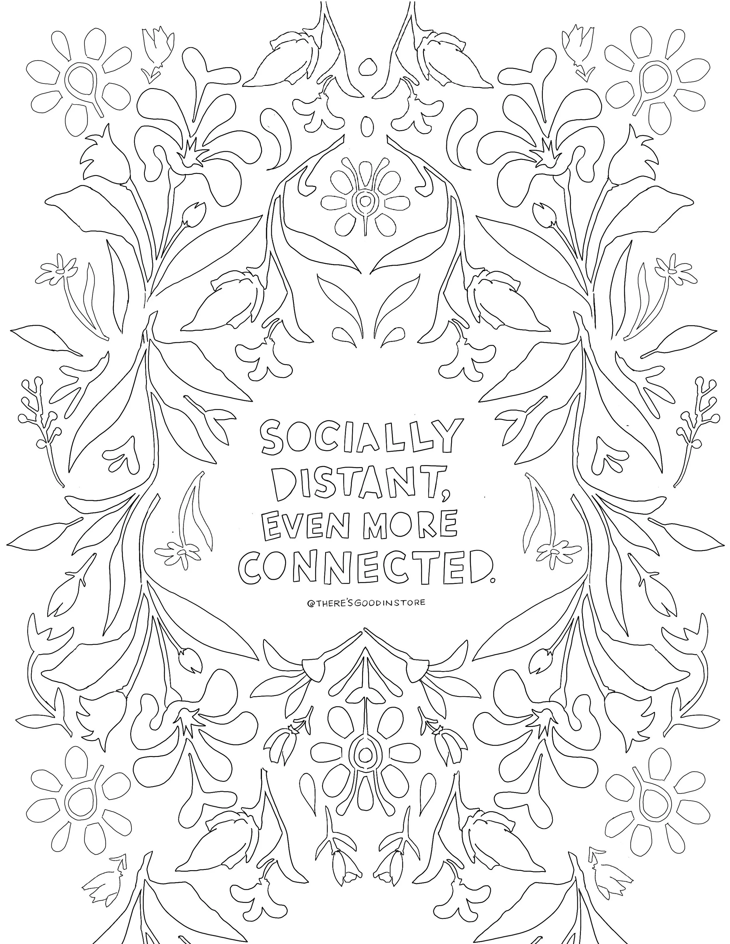 Stay Home FREE Coloring Pack 