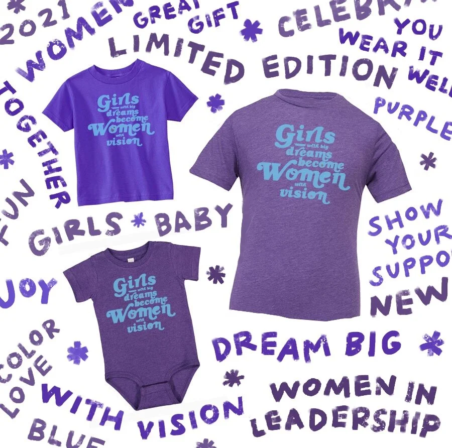 Girls with Big Dreams Tee in Purple