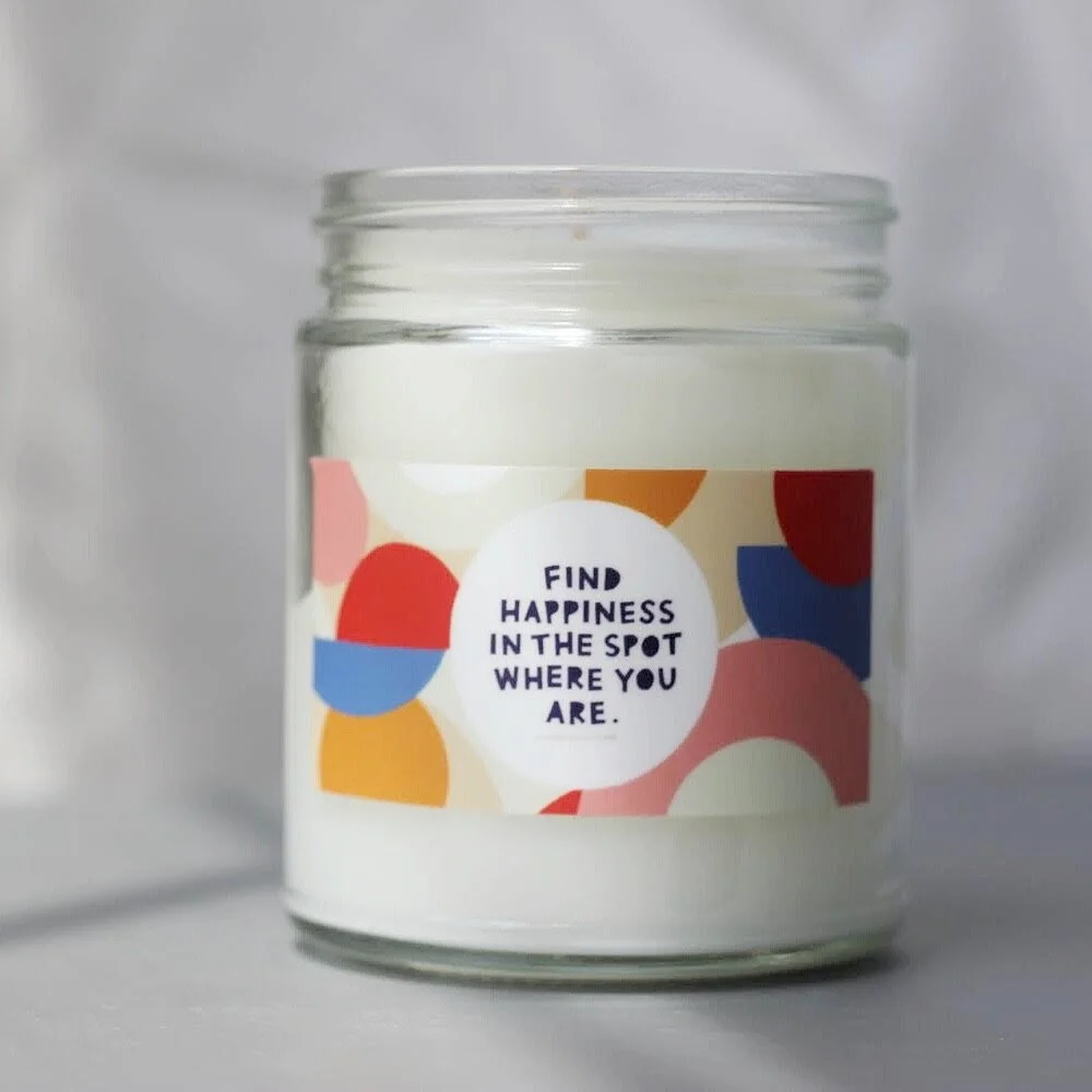 Find Happiness  - Spring Candle