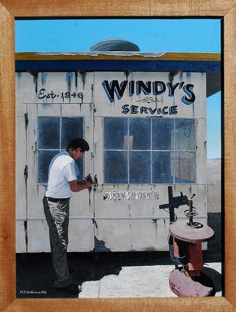 Tom VanNortwick - #193 "Windy". 24 x 18, oil on canvas. Not for sale.