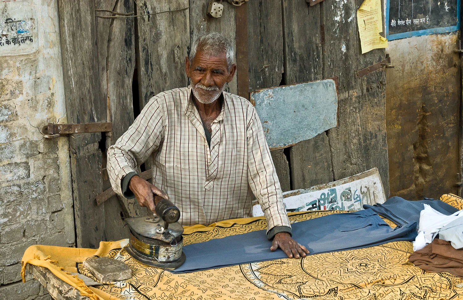 Ironing, India