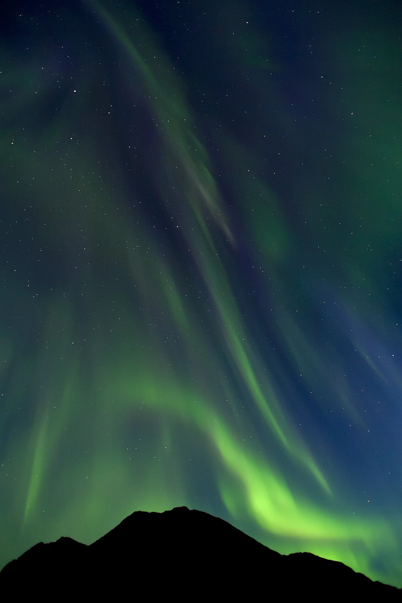 Aurora borealis (Northern Lights), Tasiilaq, East Greenland.