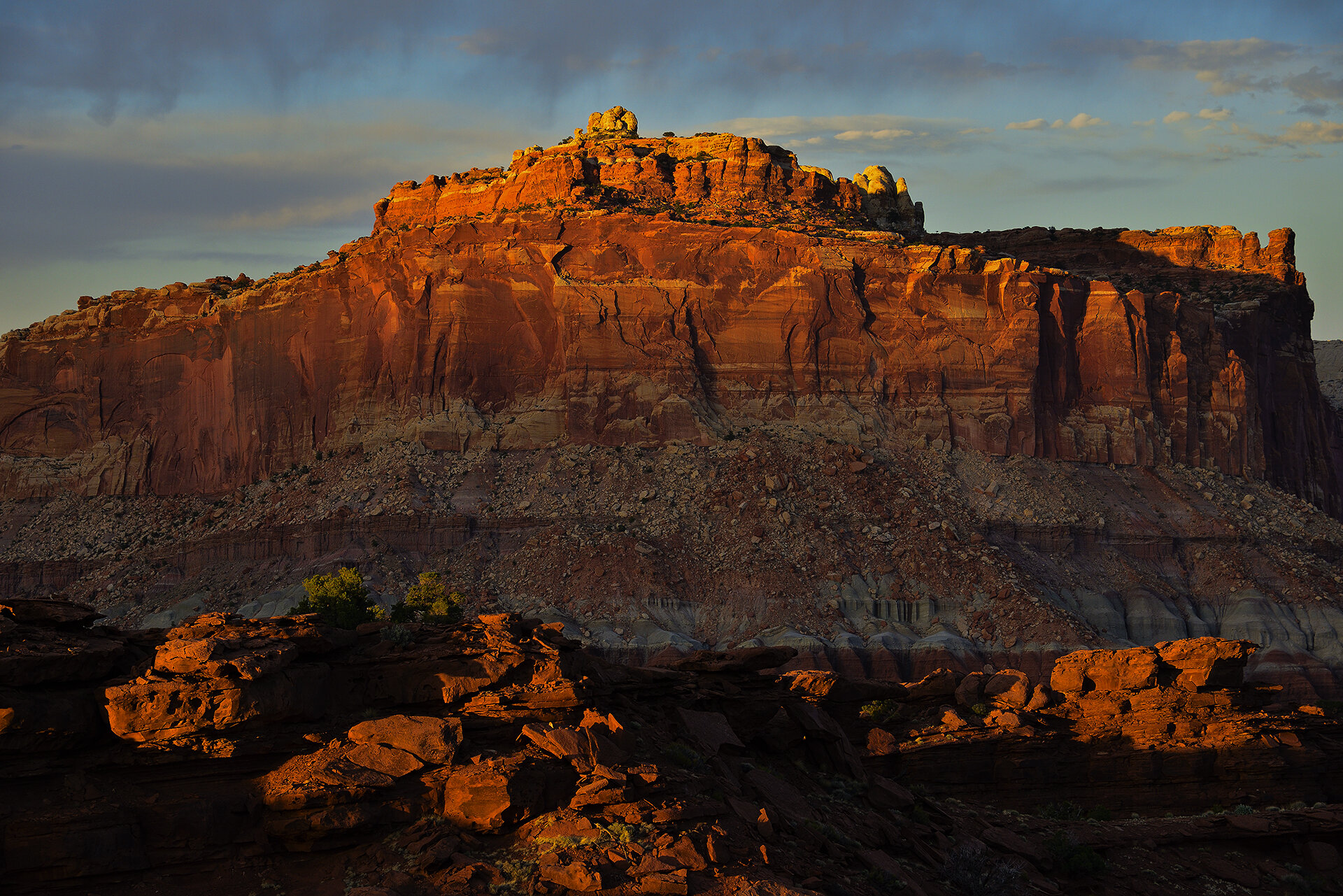 Capitol Reef National Park Sunset.