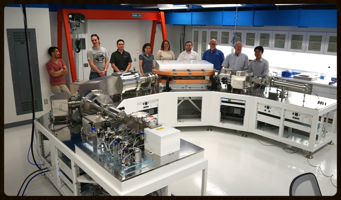 The Nu Instruments Panorama and the installation team (minus Alvin the undergrad)