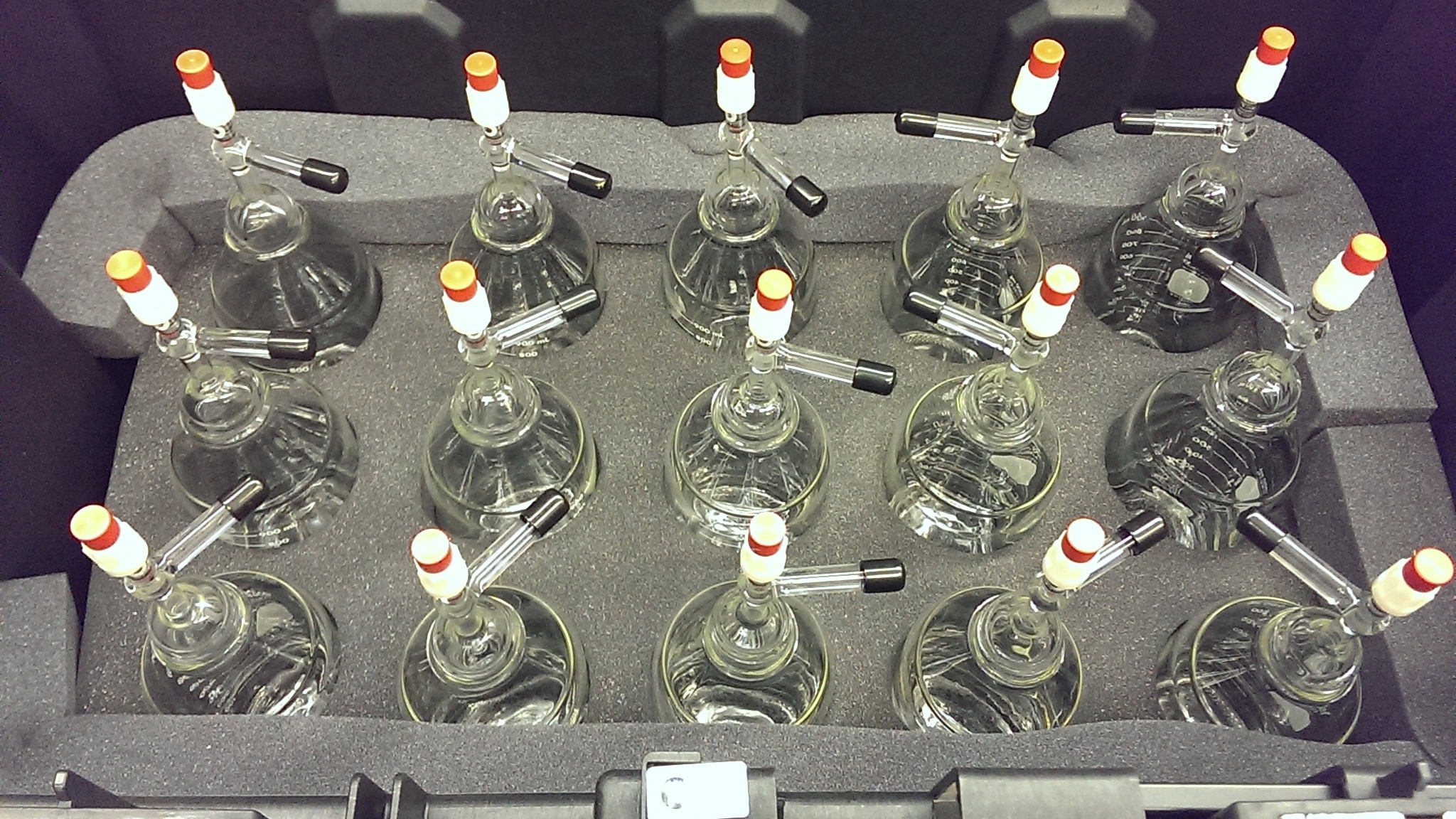 Bottles packed and ready to go to the field!
