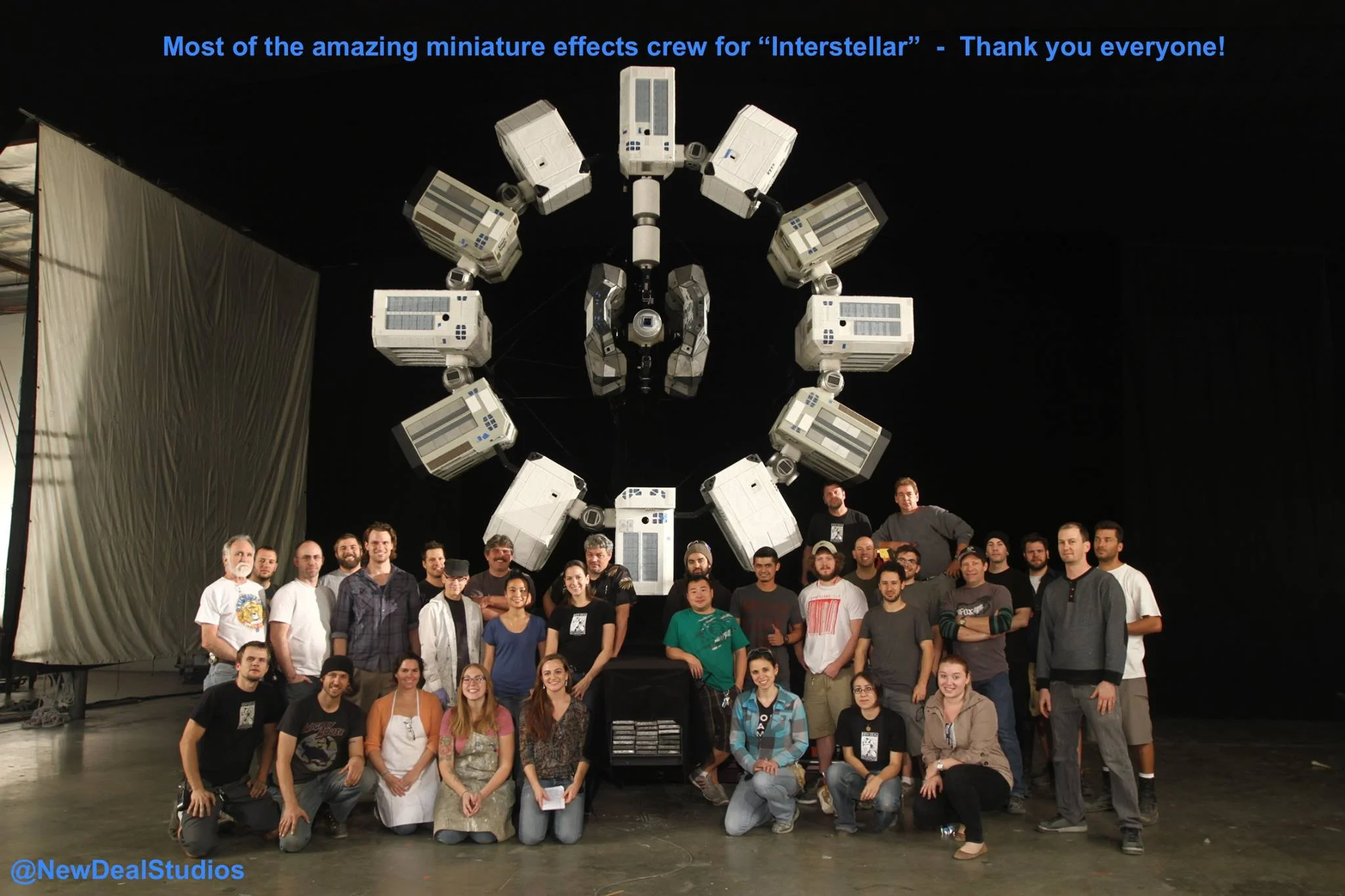 The amazing crew who contributed their creativity, heart and soul into the miniatures for INTERSTELLAR.