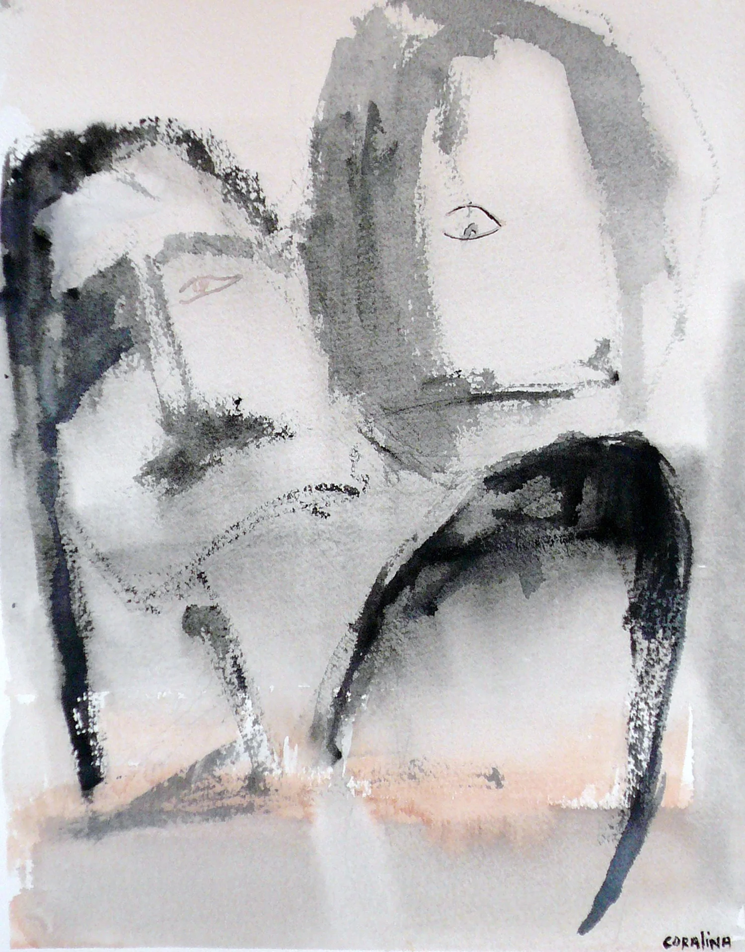 #6 Watercolor on Paper 2x16in (31x41cm)