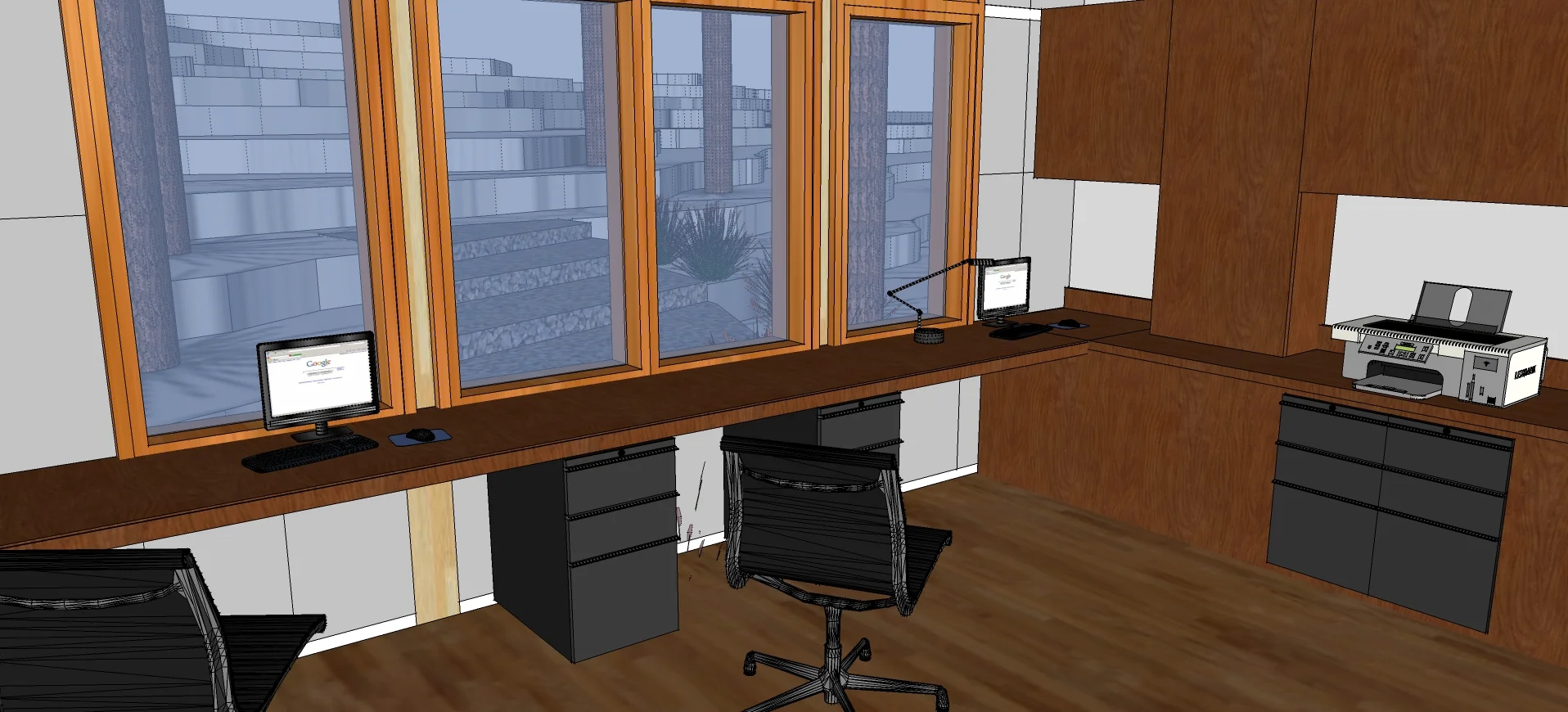 3D model / non-photorealistic