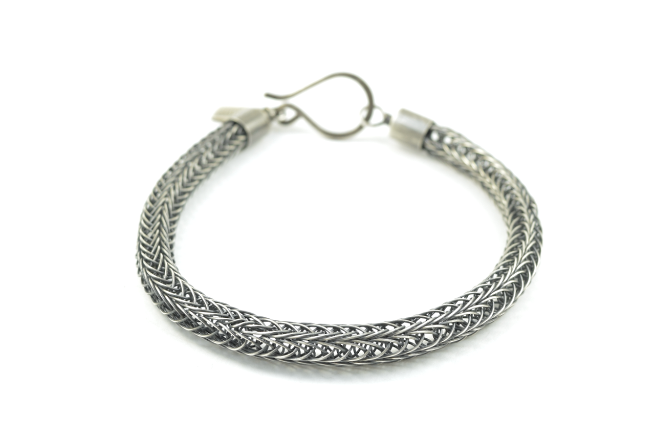 Sterling Silver Viking Knit Bracelet - Thick Double Weave (7).png