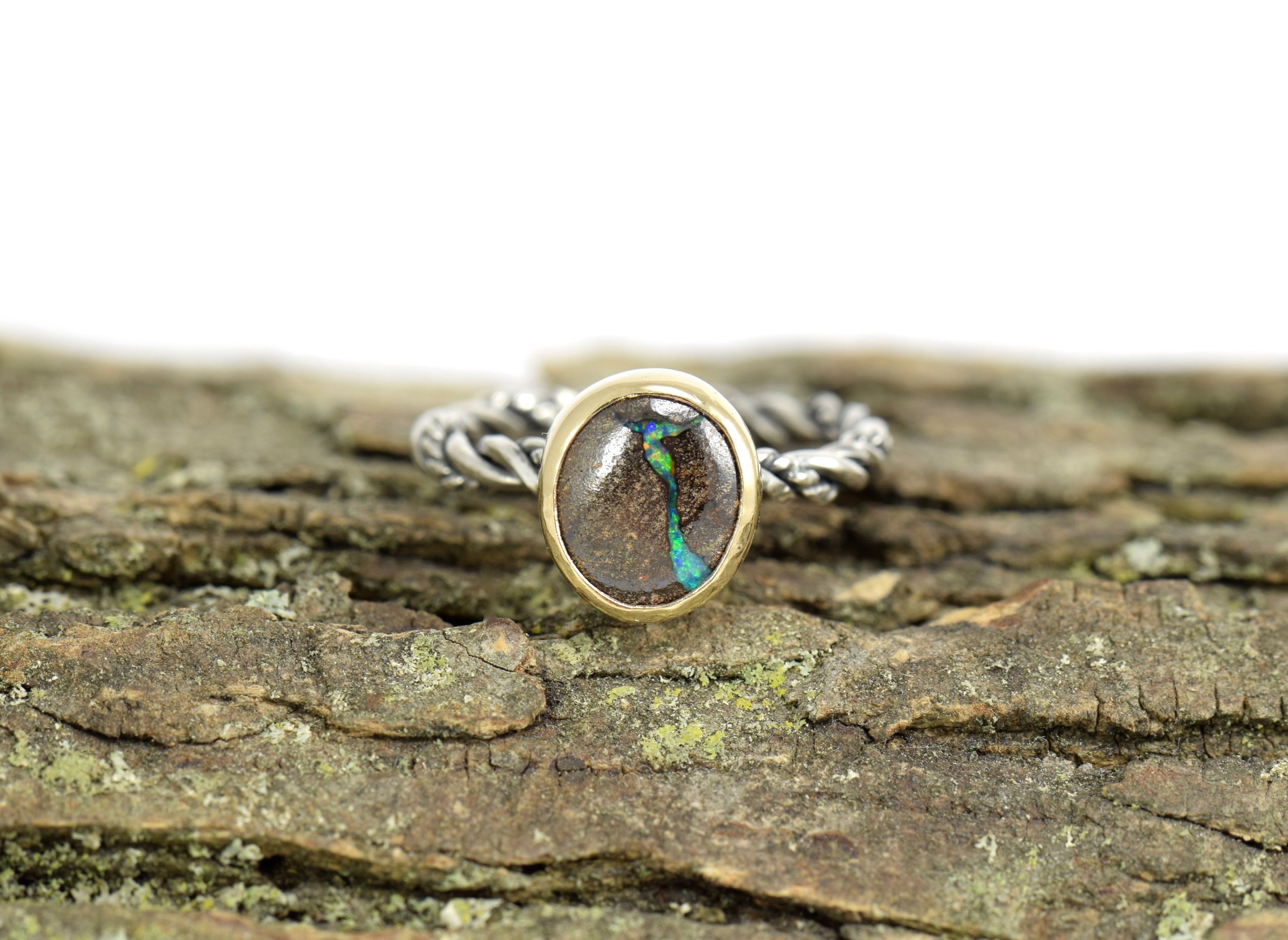 Boulder Opal Gold and Silver Ring.jpg