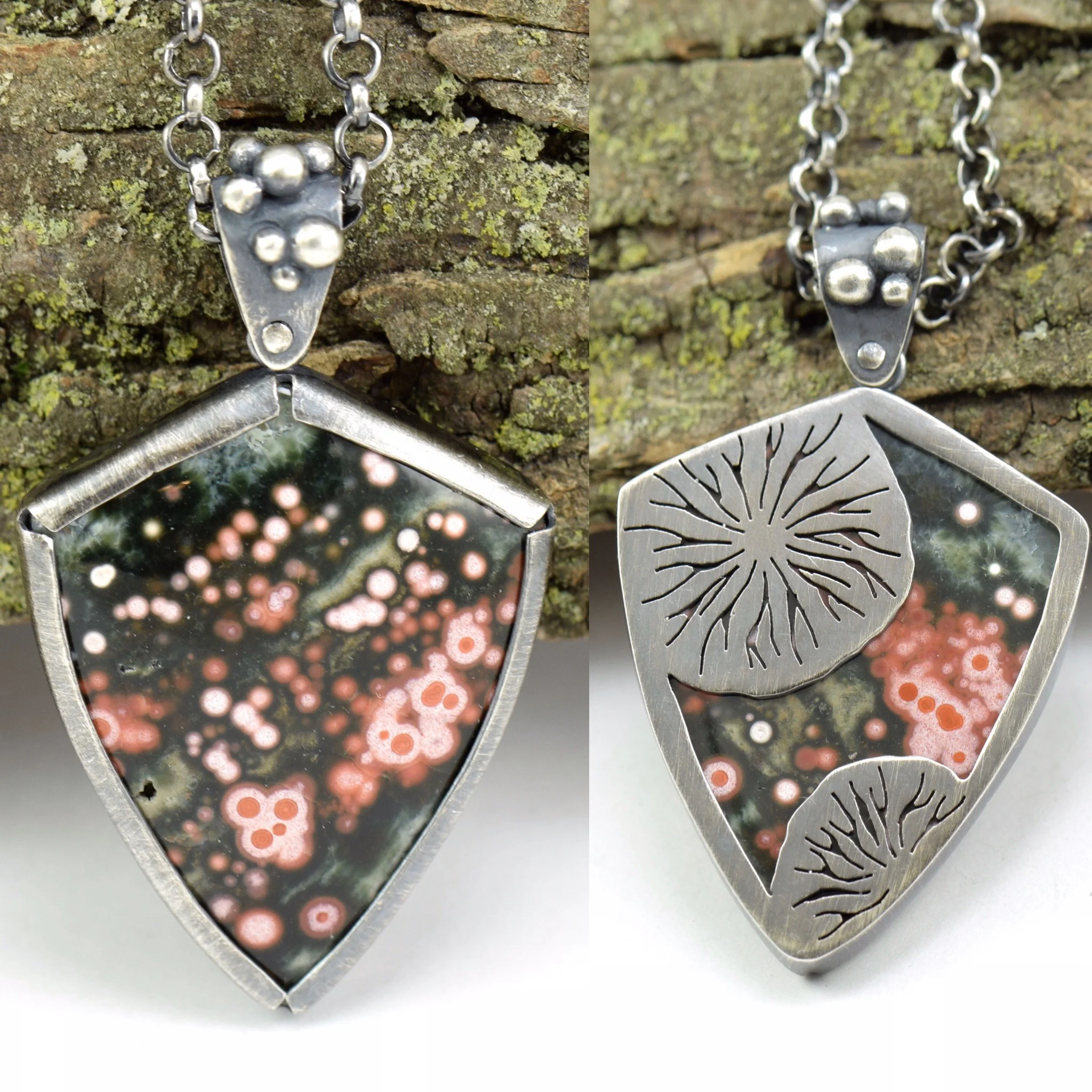 Ocean Jasper Spore Print Necklace Both Sides .JPG
