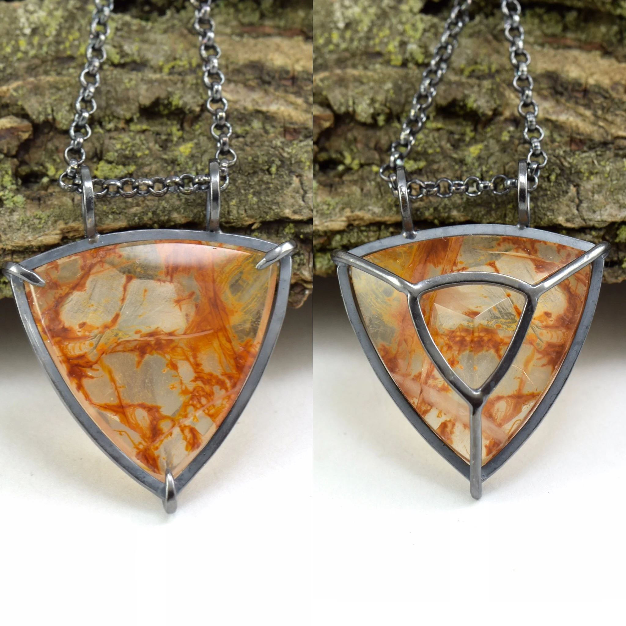 Iron Oxide Included Quartz Necklace