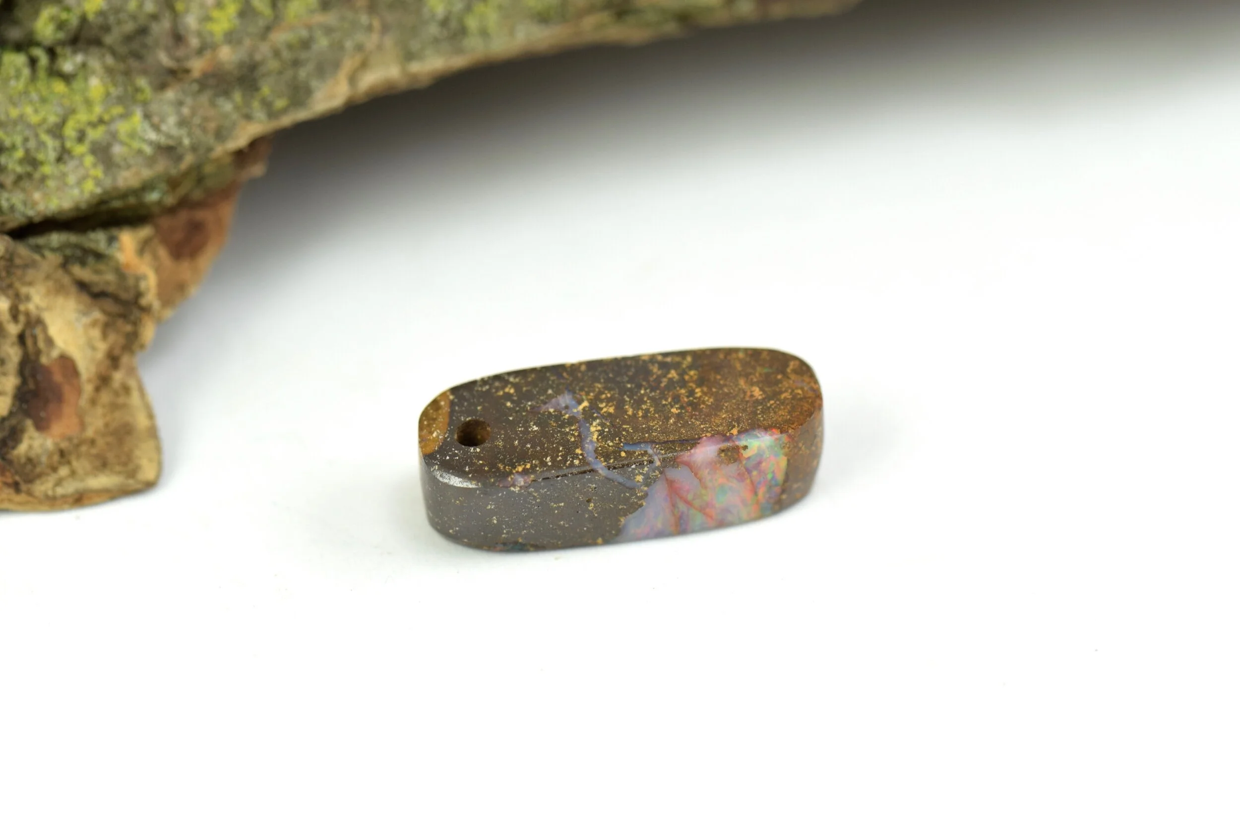 Fiery Boulder Opal Bead 