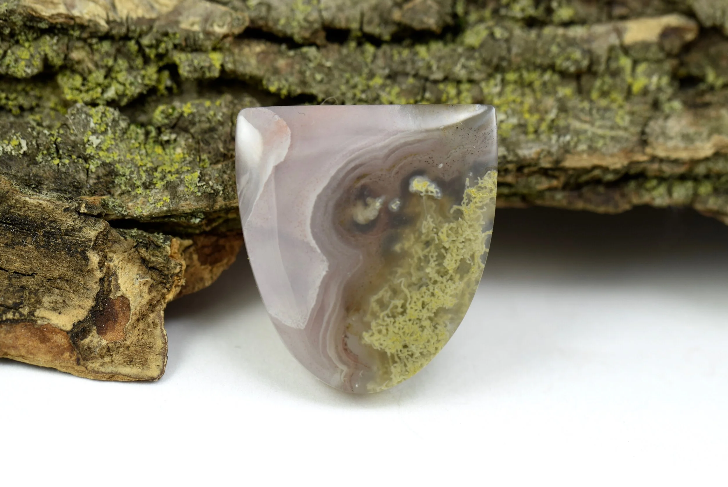 Agua Nueva Moss Agate Cabochon