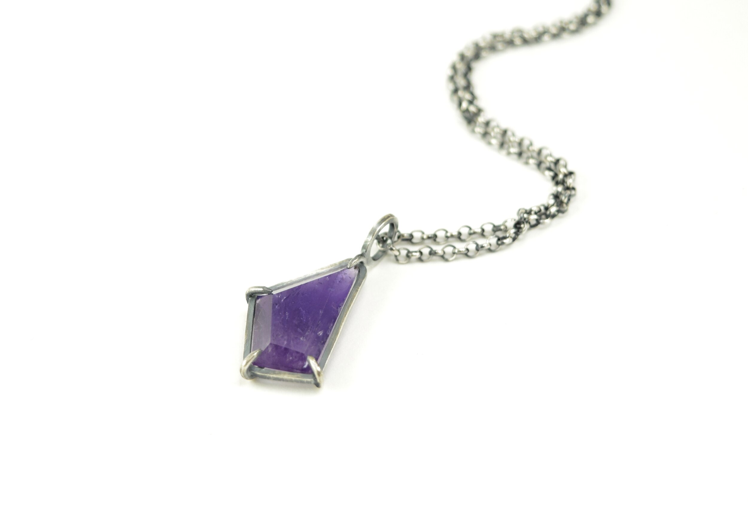 Faceted Amethyst Pendant