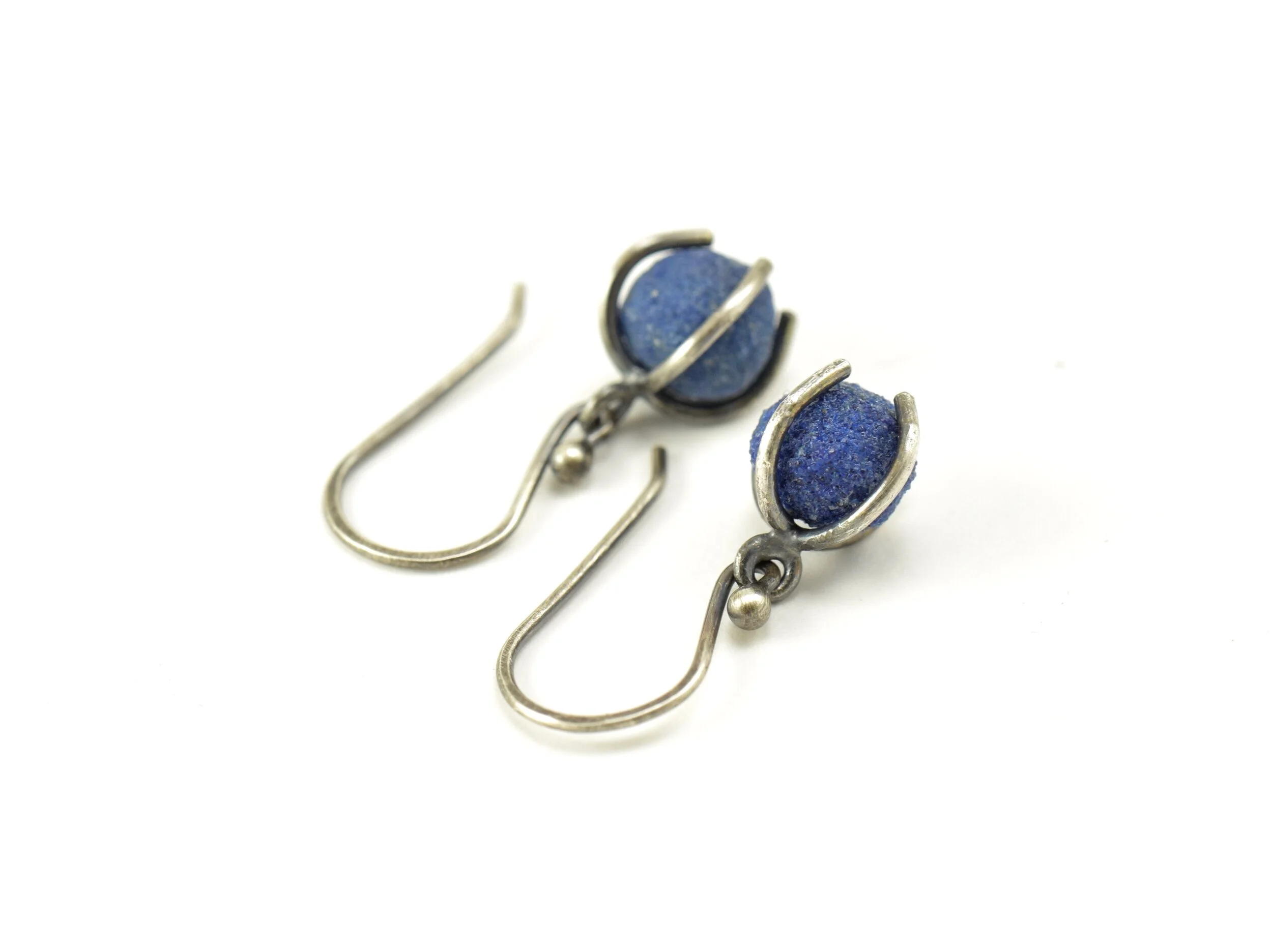 Azurite Prong Earrings.jpg
